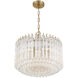 Lofton 5 Light 18 inch Aged Brass Chandelier Ceiling Light
