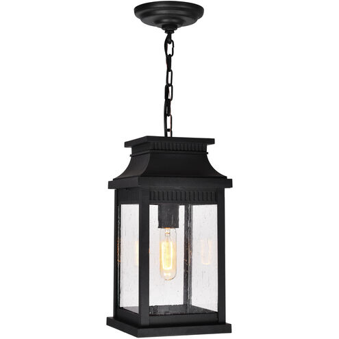 Milford 1 Light 7.25 inch Black Outdoor Hanging Light