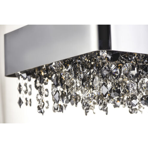 Mystic LED 32 inch Polished Chrome Linear Pendant Ceiling Light in Mirror Smoke, 2.8, 22