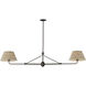 Dunbridge 2 Light 62 inch Antique Bronze Linear Pendant Ceiling Light