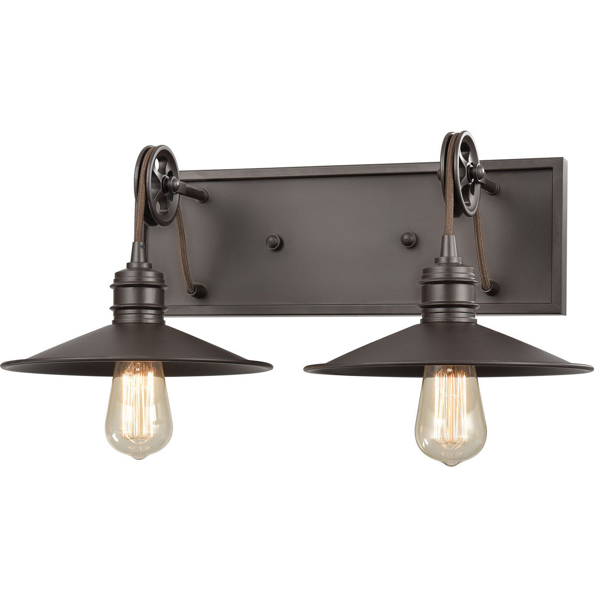 Oil rubbed sales 2 light vanity