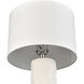 Lore 29 inch 150.00 watt Plaster White Table Lamp Portable Light