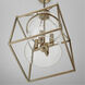 Cooper 4 Light 11.75 inch Aged Brass Pendant Ceiling Light