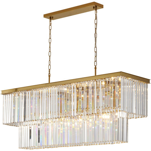 Canada 50 inch Gold Linear Chandelier Ceiling Light