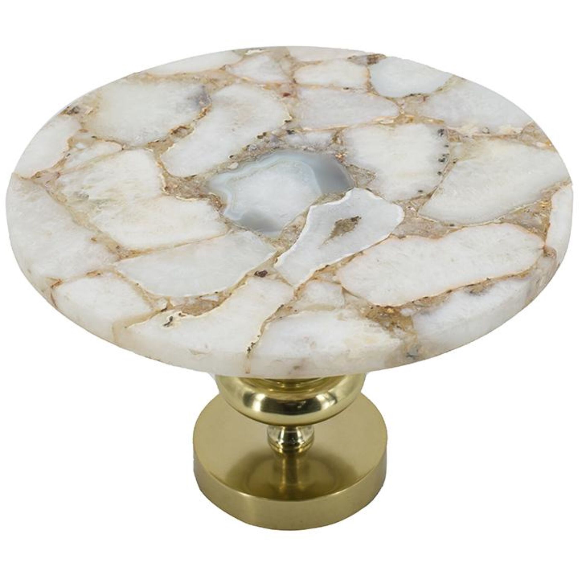 Anita 14.2 X 14.2 inch Brass Spray Cake Stand