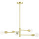 Bannister 5 Light 24 inch Satin Brass Chandelier Ceiling Light