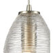 Frazzle 1 Light 5 inch Satin Nickel Mini Pendant Ceiling Light