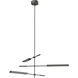 Astrid LED 43.88 inch Metal Shade and Urban Bronze Multi-Pendant Ceiling Light