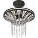 Fantania 4 Light 18 inch Matte Black Chandelier Ceiling Light