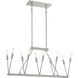 Royalty 10 Light 32 inch Brushed Nickel Island Light Ceiling Light