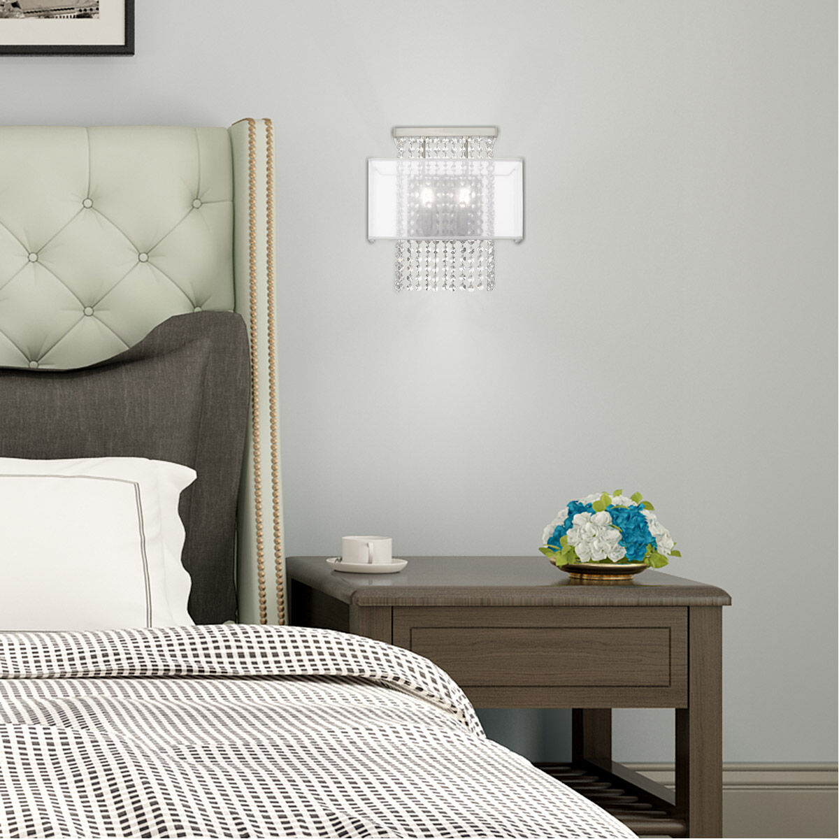 Bella Vista 2 Light 13 inch Brushed Nickel ADA ADA Wall Sconce Wall Light