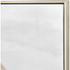 Optimist Ochre with Ivory and Champagne Gold Framed Wall Art