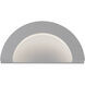 Crest LED 5 inch Textured Gray Indoor-Outdoor Sconce, Inside-Out