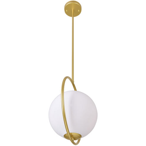 Celeste LED 14 inch Medallion Gold Down Mini Pendant Ceiling Light
