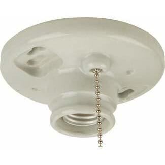 Jeremiah 1 Light 4 inch Porcelain Small Space Lighting Ceiling Light