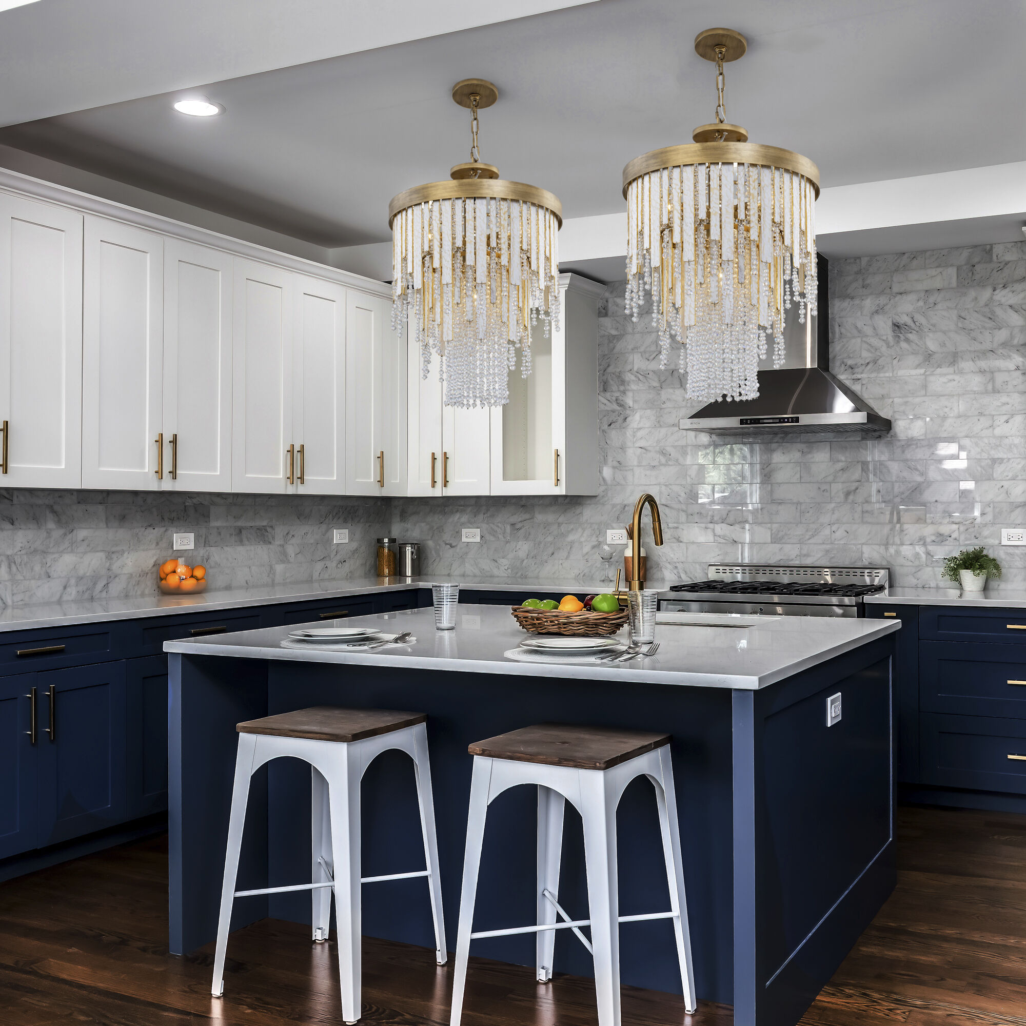 Lafayette 4 Light 18 inch Havana Gold Chandelier Ceiling Light