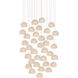 Virtu 36 Light 33 inch Natural/Silver Multi-Drop Pendant Ceiling Light