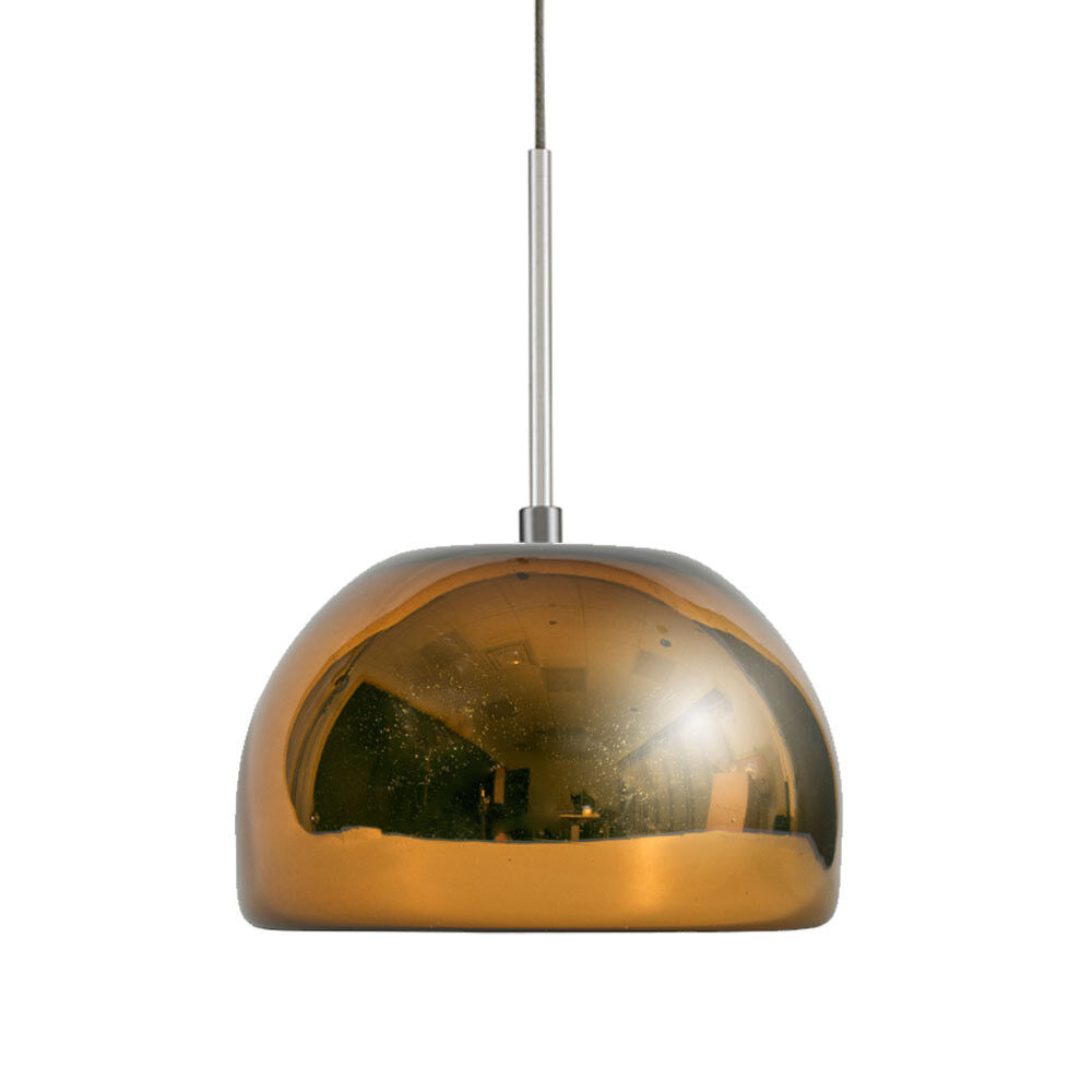 Envisage VI 1 Light 8 inch Satin Nickel Mini Pendant Ceiling Light in Chocolate