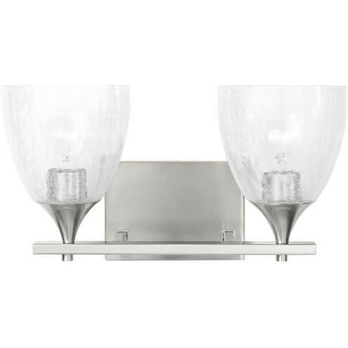 Drew & Jonathan Toffino 2 Light 16 inch Brushed Nickel Vanity Light Wall Light