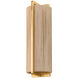 Quebec 1 Light 5.75 inch Gold Leaf Wall Sconce Wall Light