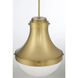 Purelight 1 Light 16.25 inch Legacy Brass Pendant Ceiling Light