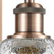 Ballston Cindyrella 1 Light 6 inch Antique Copper Sconce Wall Light in Incandescent, Seedy Glass