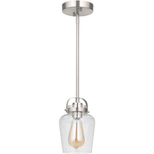 Neighborhood Trystan 1 Light 6 inch Brushed Polished Nickel Mini Pendant Ceiling Light