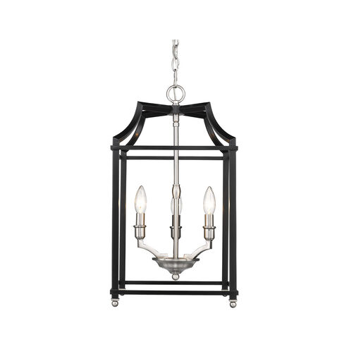 Leighton 3 Light 12 inch Pewter Pendant Ceiling Light in Matte Black