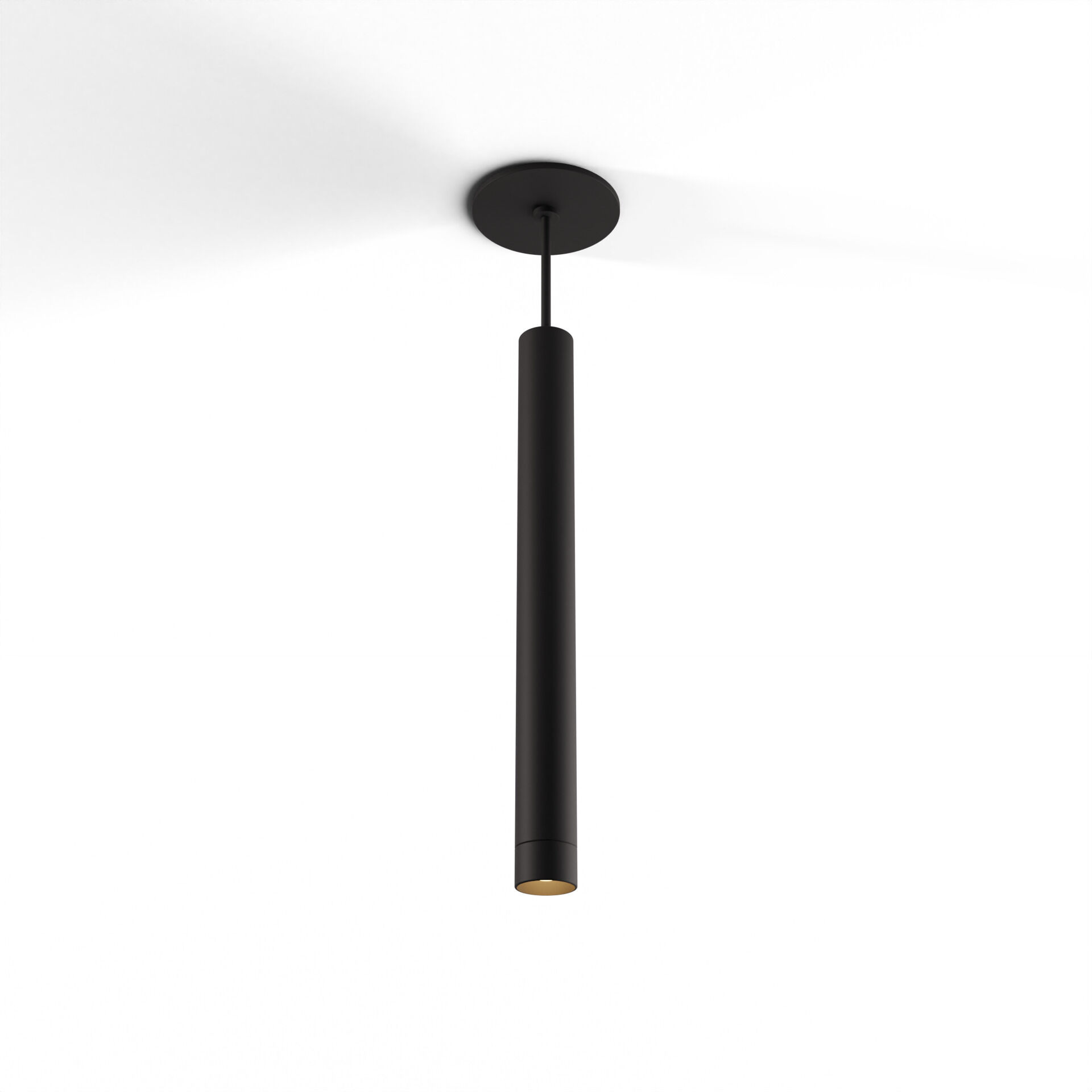 Combi LED 1.5 inch Matte Black Pendant Ceiling Light, Suspension / Flush Mount 2-in-1