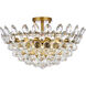 Emilia 5 Light 20 inch Brass Flush Mount Ceiling Light
