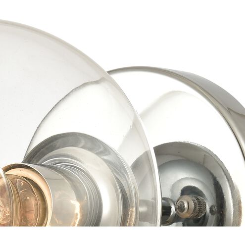 Claro 1 Light 9 inch Polished Chrome Vanity Light Wall Light