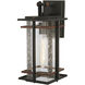 San Marcos 1 Light 15 inch Coal/Antique Copper Accents Outdoor Wall Mount, Great Outdoors