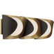 Flare 3 Light 24 inch Legacy Brass and Dark Bronze Vanity Light Wall Light