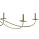 Saxon 6 Light 63 inch Silver Granello Chandelier Ceiling Light