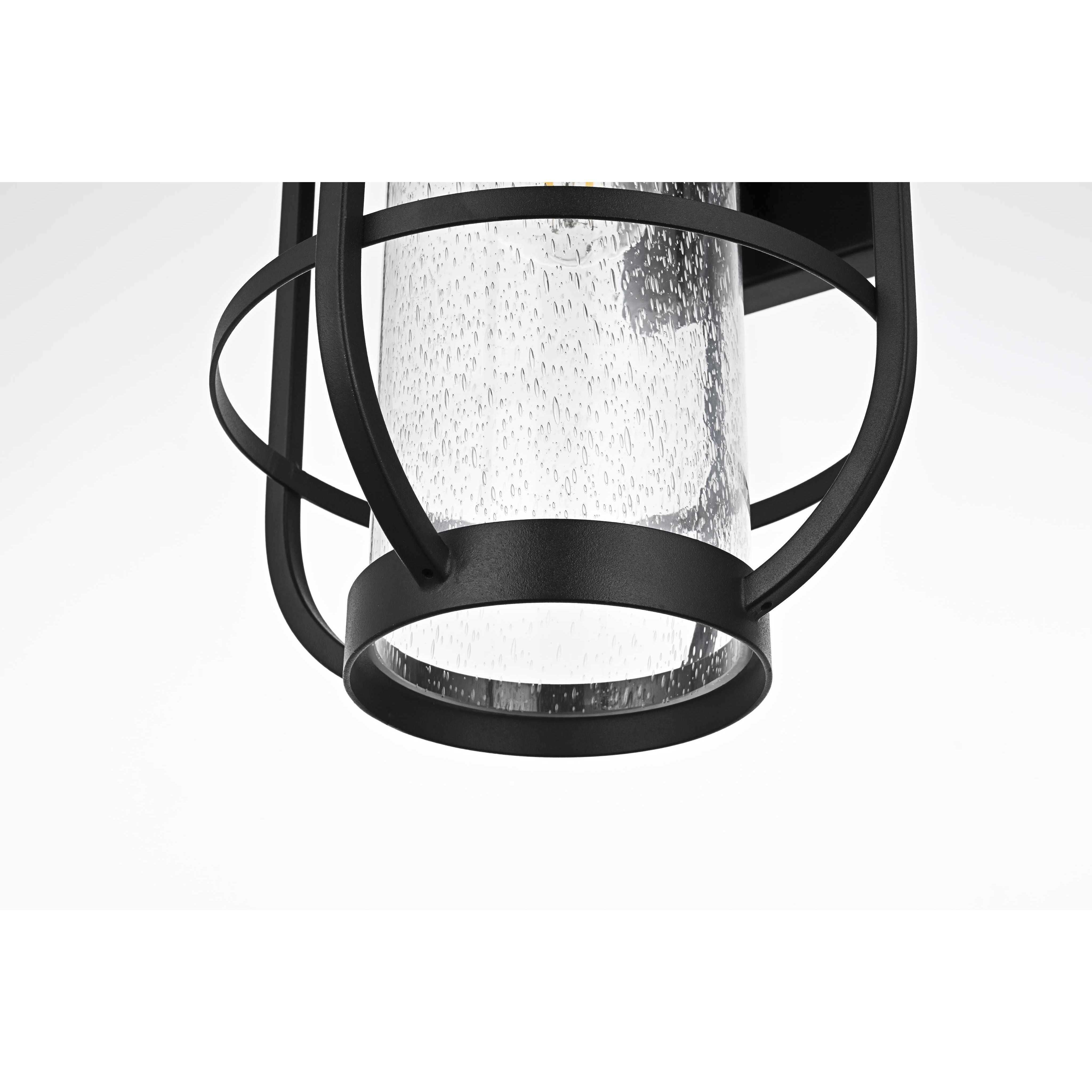 Janney 1 Light 17 inch Black Outdoor Wall Sconce