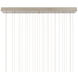 Glace 30 Light 54 inch Silver Multi-Drop Pendant Ceiling Light