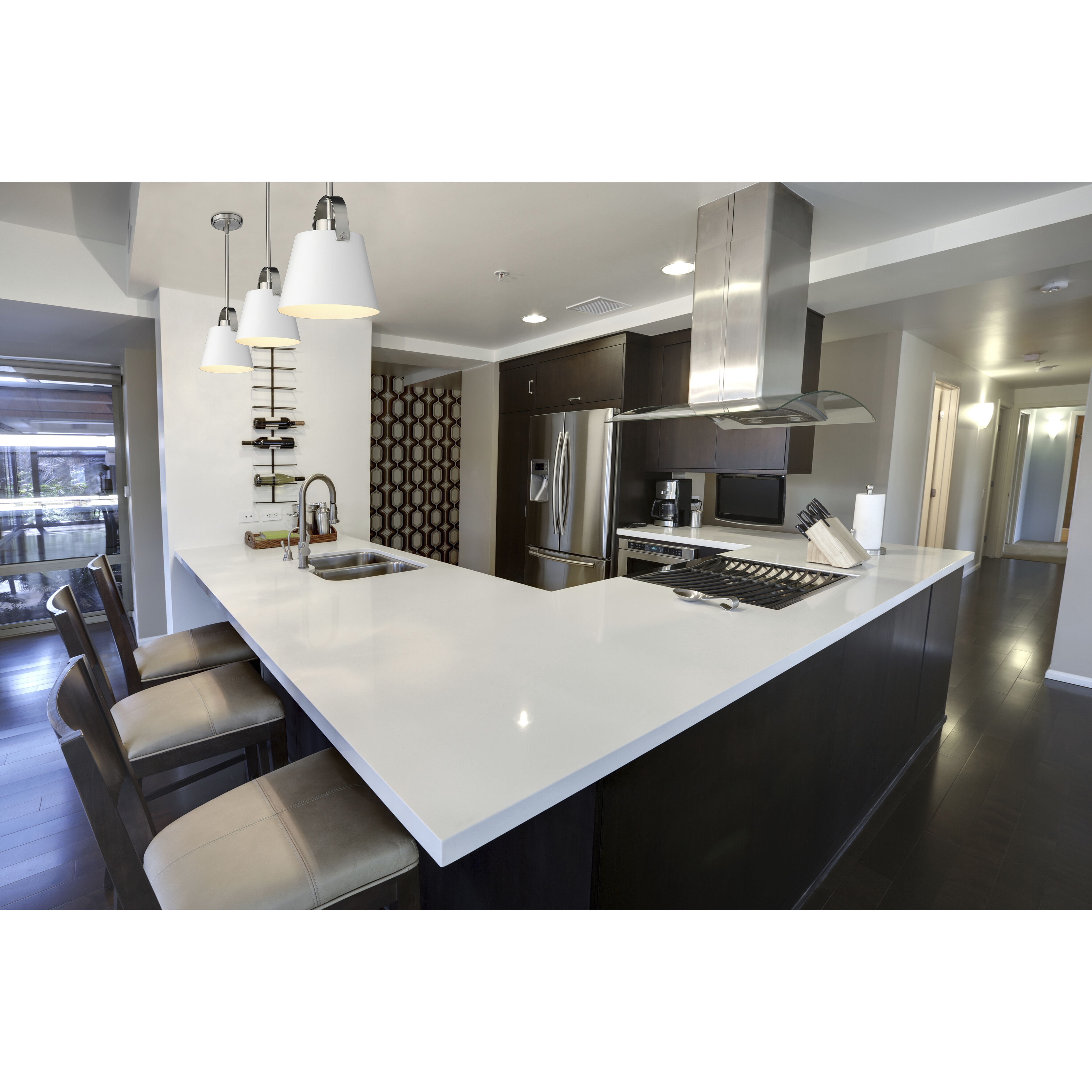 Z-Studio 1 Light 8 inch Matte White and Brushed Nickel Pendant Ceiling Light