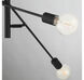 Contemporary 6 Light 26 inch Matte Black Chandelier Ceiling Light