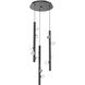 Stella LED 19.1 inch Matte Black Chandelier Ceiling Light, Round Multi-Port