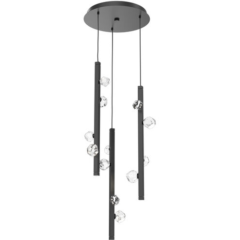Stella LED 19.1 inch Matte Black Chandelier Ceiling Light, Round Multi-Port