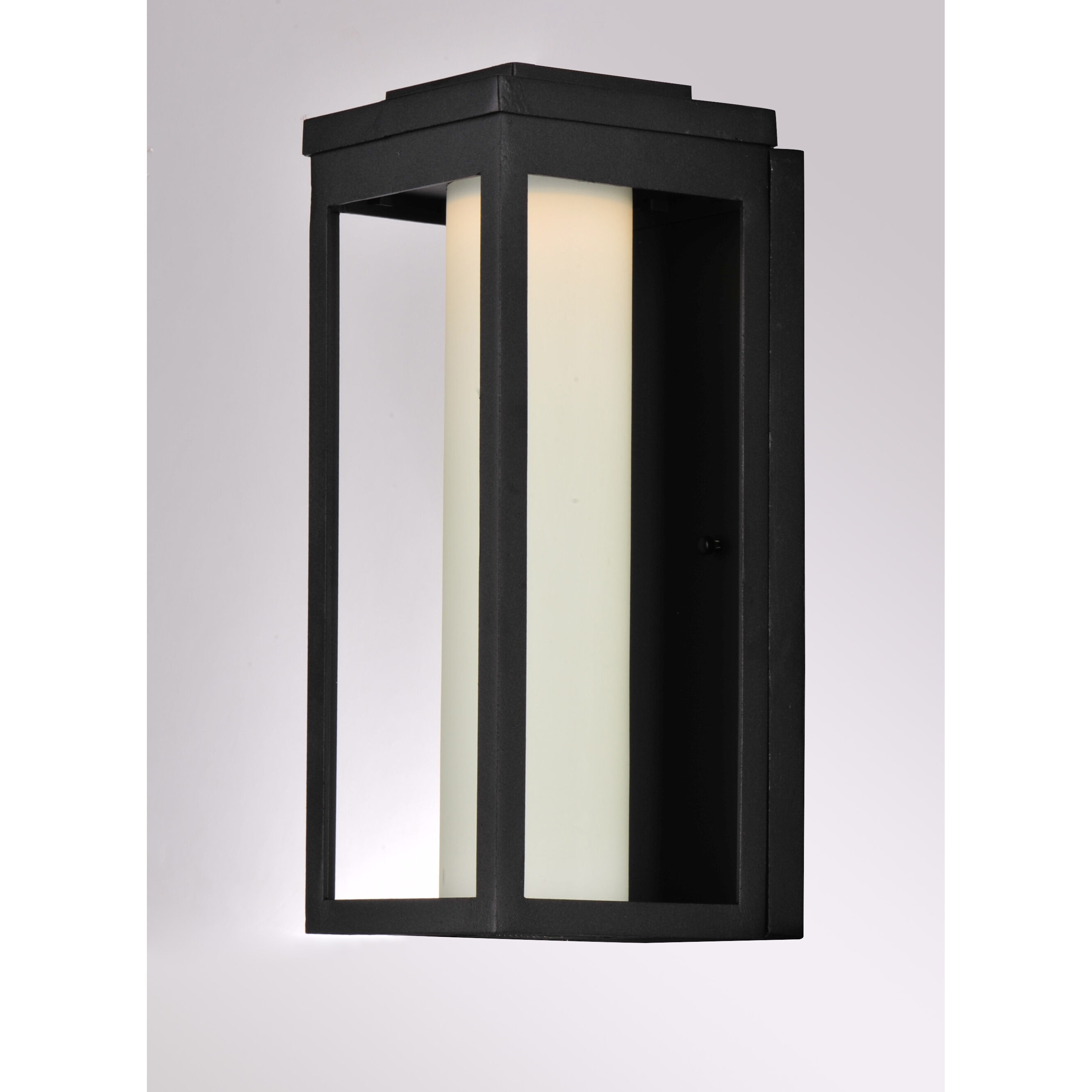 Salon LED LED 15 inch Black Outdoor Wall Sconce in Satin White