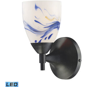 Celina LED 6 inch Dark Rust Sconce Wall Light in Mountain Glass
