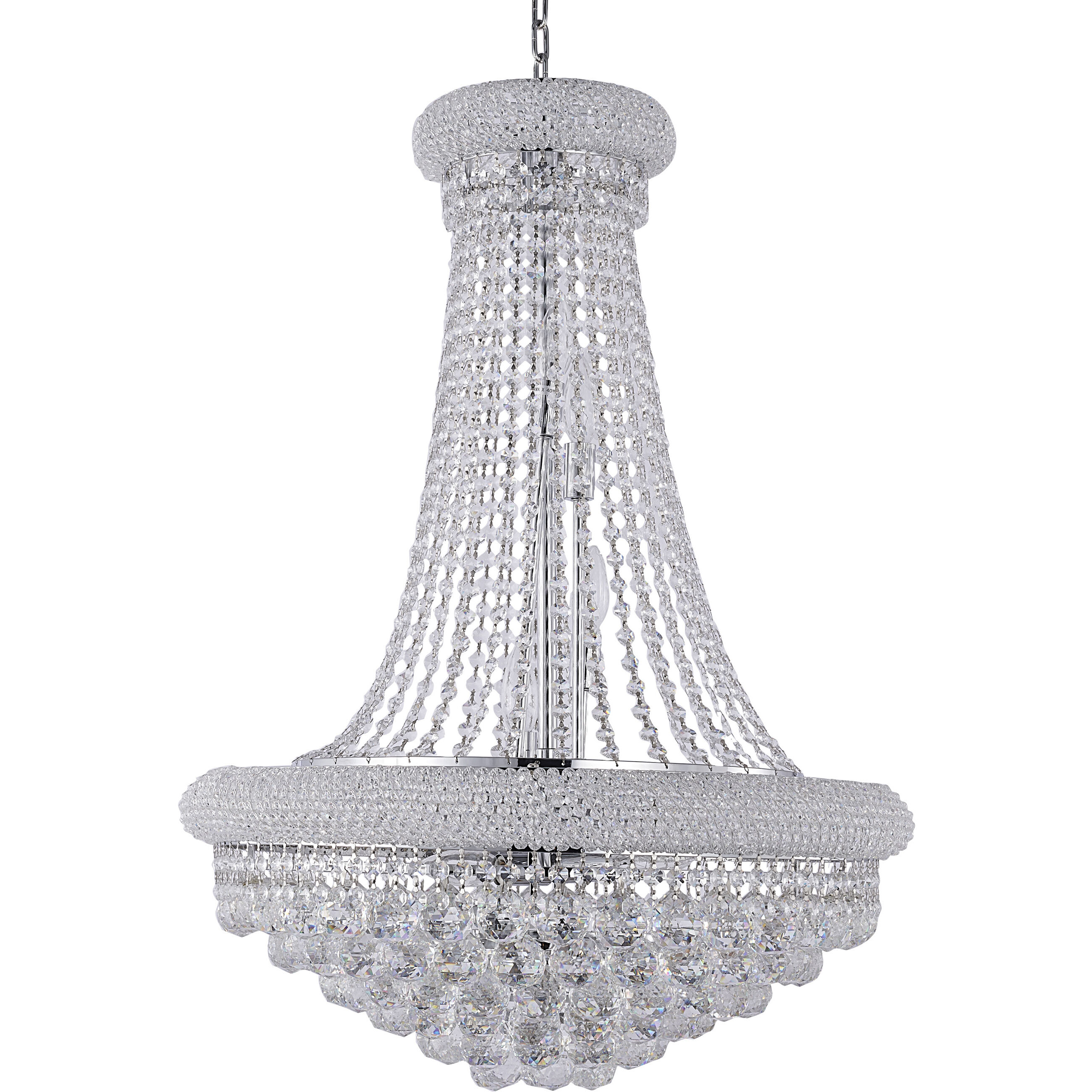 Canada 14 Light 24 inch Chrome Chandelier Ceiling Light