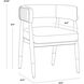 Callem Antonio Charcoal Dining Armchair