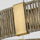 Chapman & Myers Kayden LED 40.75 inch Antique-Burnished Brass and Natural Abaca Ring Chandelier Ceiling Light