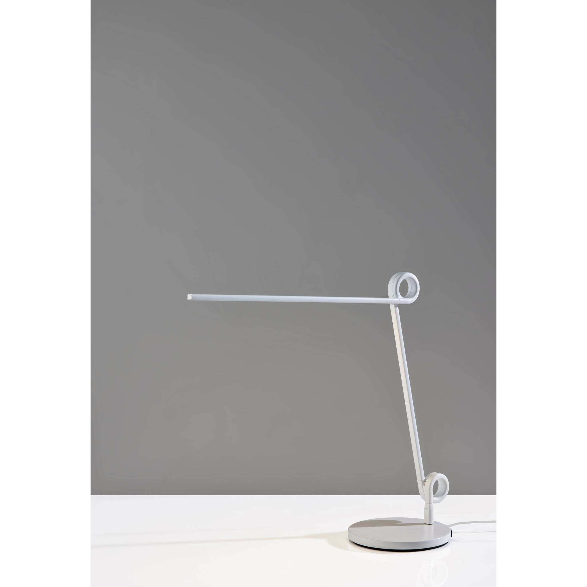 Knot 20.5 inch 10.00 watt White Desk Lamp Portable Light