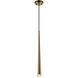 Renaie LED 2 inch Aged Gold Brass Pendant Ceiling Light