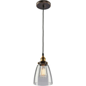Greenwich 1 Light 6 inch Bronze and Copper Pendant Ceiling Light