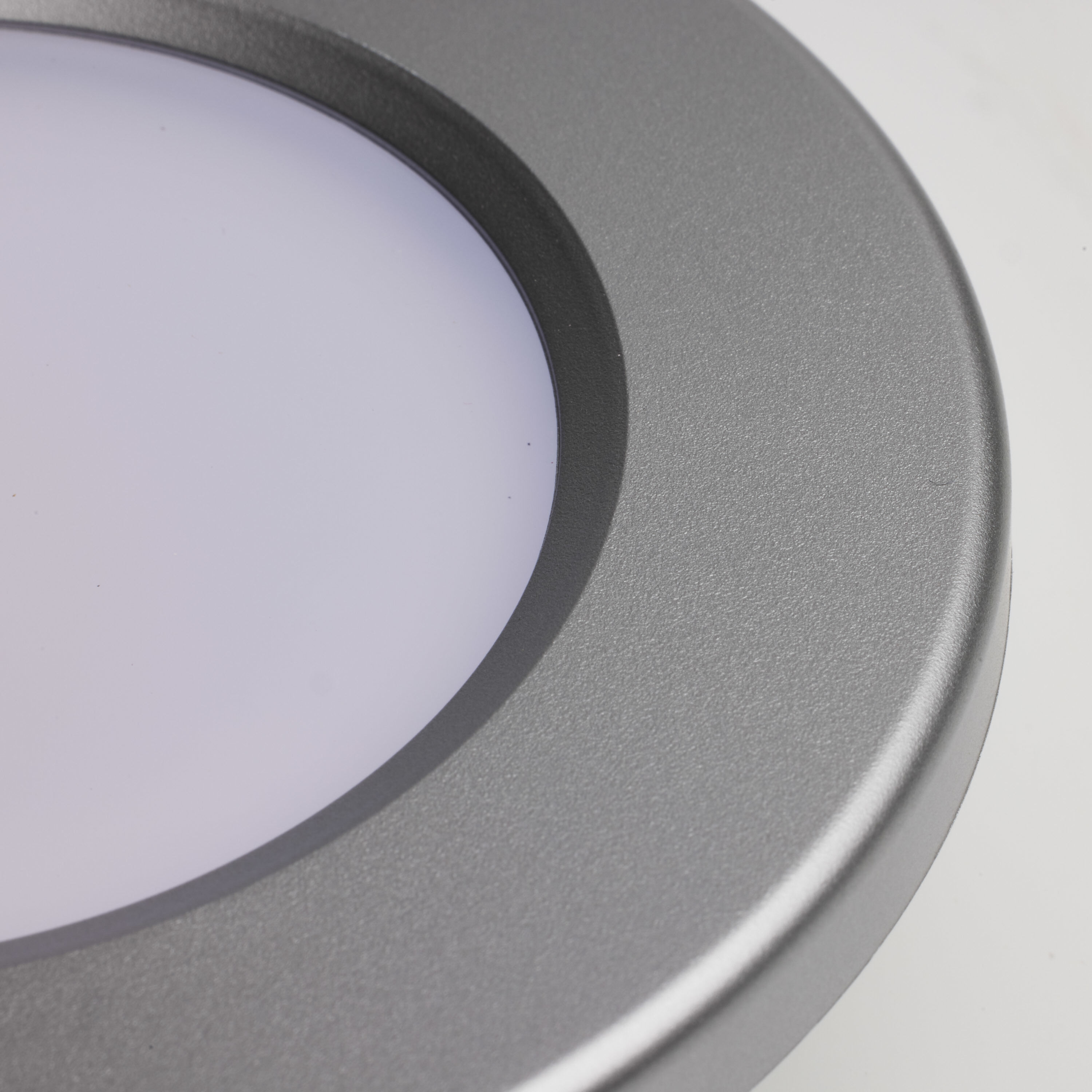 ColorQuick LED 5 inch Brushed Nickel Close-to-Ceiling Ceiling Light, Edge Lit