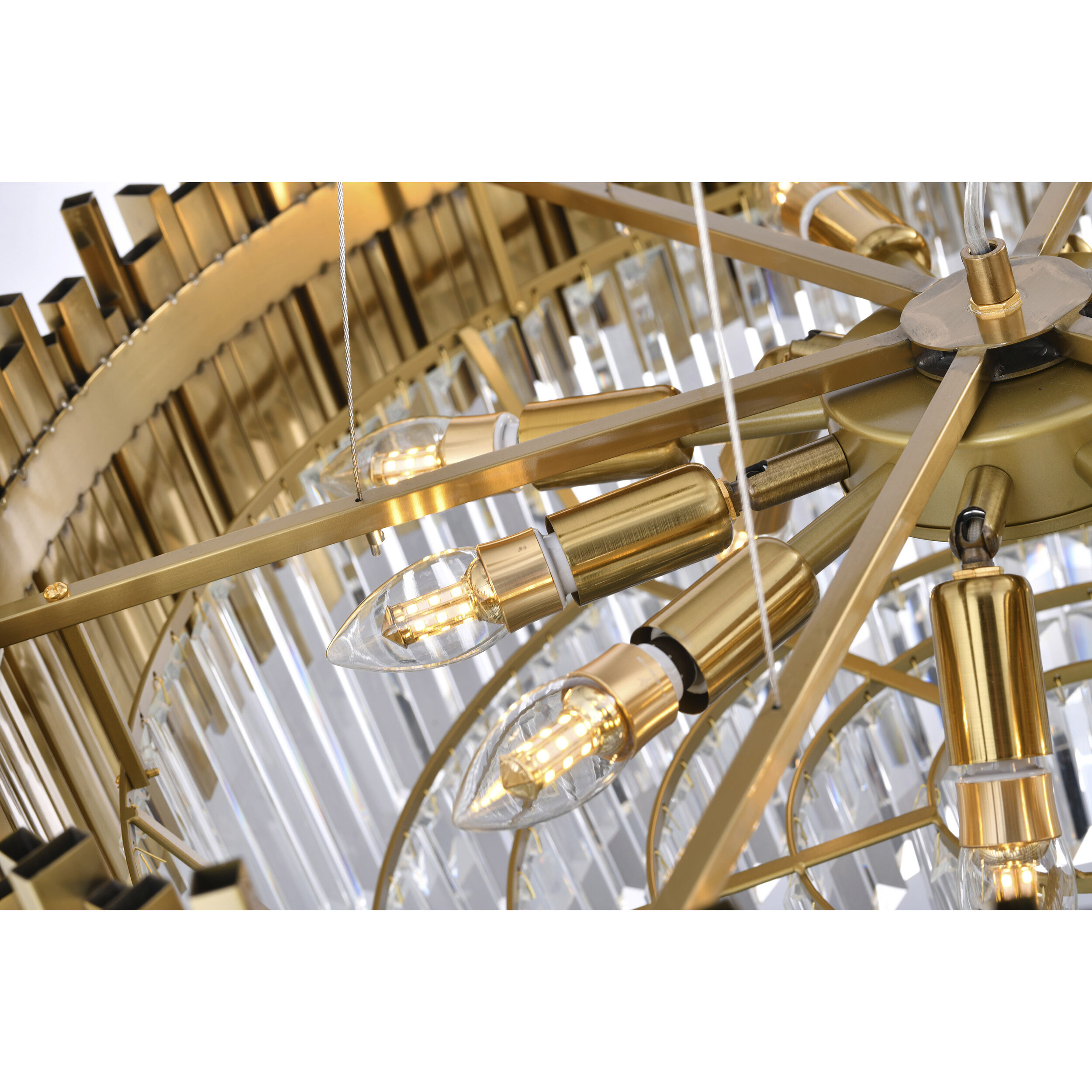 Canada 6 Light 16 inch Gold Chandelier Ceiling Light